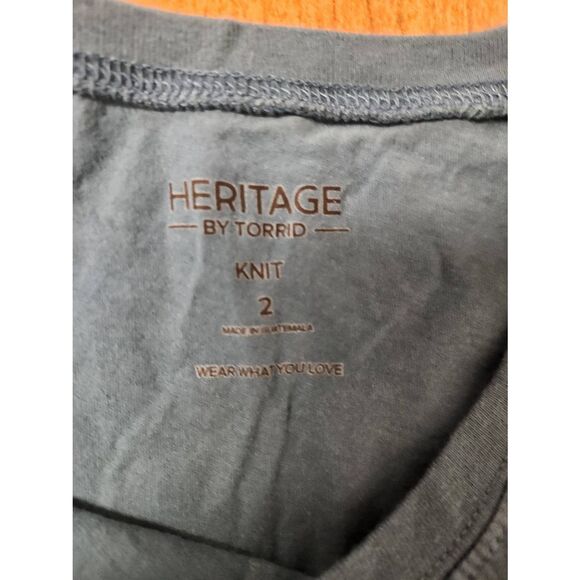 Torrid "You Had Me At Woof" Classic Fit Heritage Jersey Crew Tee. Size 2 - Picture 3 of 4